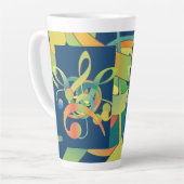 Hoge Mok met grafisch ontwerp van Pat Willard Desi (Linkerhoek)