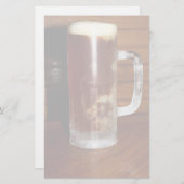 Hoge Mok van bier Briefpapier (Voorkant / Achterkant)