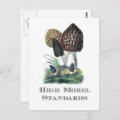 Hoge morel standaarden briefkaart (Voorkant / Achterkant)