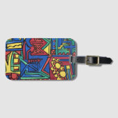 Hoge niet-hand geschilderde moderne kunst bagagelabel (Voorkant (horizontaal))