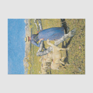 Hoge Noon in de Alpen door Giovanni Segantini Tissuepapier