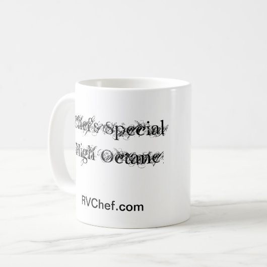 Hoge octaanMok Koffiemok (Voorkant links)