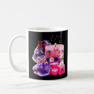 Hoge Onderhoud Mystieke Roze Kristallen Kaars Mok