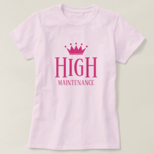 Hoge onderhoudsroze prinses t.b.v. shirt voor va