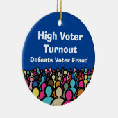 Hoge opkomst verslaat fraude in 2026 keramisch ornament (Rechts)