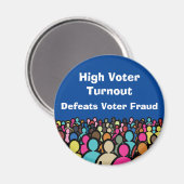 Hoge opkomst verslaat fraude in 2026 magneet (Voorkant / Achterkant)