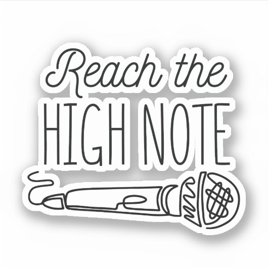 HOGE OPMERKING: BEREIK DE HOGE OPMERKING STICKER (Voorkant)