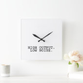 Hoge Output Lage Ruis Minimalistische Vierkante Kl Klok (Huis)