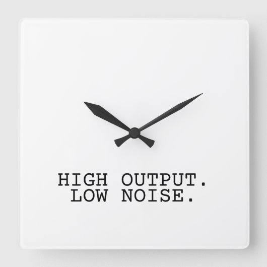 Hoge Output Lage Ruis Minimalistische Vierkante Kl Klok (Voorkant)