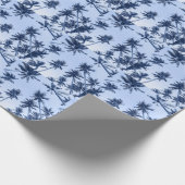 Hoge palmbomen, heldere blauwe lucht. cadeaupapier (Hoek)