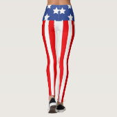 Hoge patriottische leggingen leggings (Achterkant)