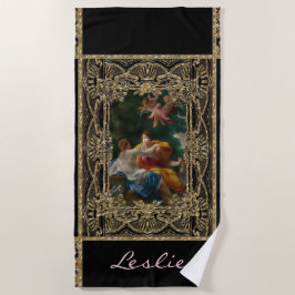 Hoge permissie Barok Monogram Strandlaken