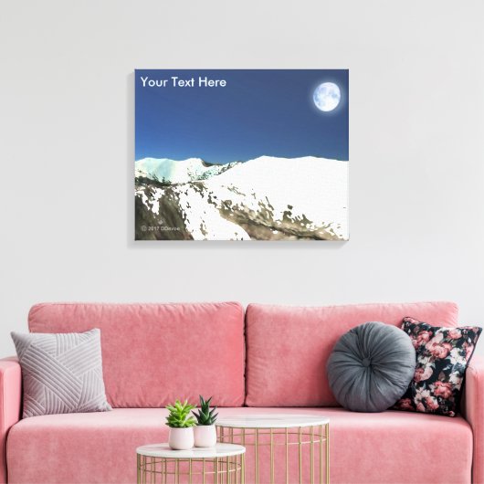 Hoge pieken - Thin Air Canvas Afdruk (Insitu (Woonkamer))