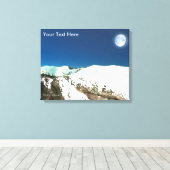 Hoge pieken - Thin Air Canvas Afdruk (Insitu (Houten vloer))