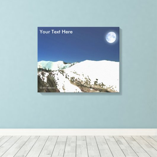 Hoge pieken - Thin Air Canvas Afdruk (Insitu (Houten vloer))