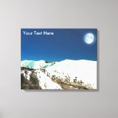 Hoge pieken - Thin Air Canvas Afdruk (Voorkant)