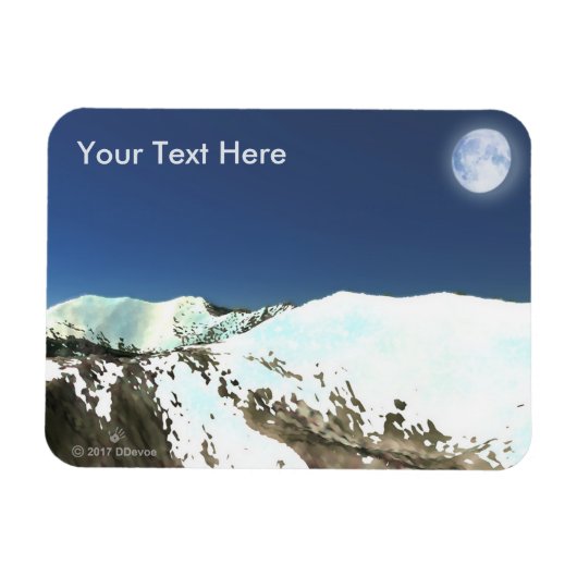 Hoge pieken - Thin Air Magneet (Horizontaal)