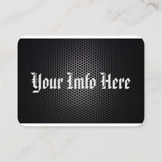 Hoge prestaties visitekaartje (Achterkant)