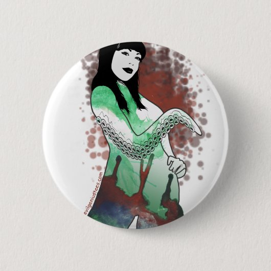 Hoge priester van Cthulhu Ronde Button 5,7 Cm (Voorkant)