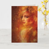 Hoge Priestess Brand Kaart (Gele Bloem)