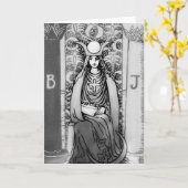 Hoge Priestess Tarot Kaart (Gele Bloem)