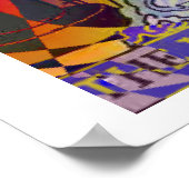 Hoge Priestess Tarot Kaart Psychedelic Poster (Hoek)