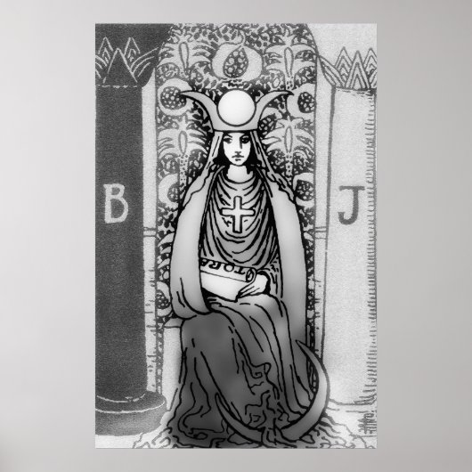 Hoge Priestess Tarot Poster (Voorkant)