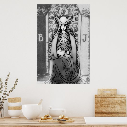 Hoge Priestess Tarot Poster (Keuken)