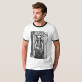 Hoge Priestess Tarot T-shirt (Voorkant volledig)