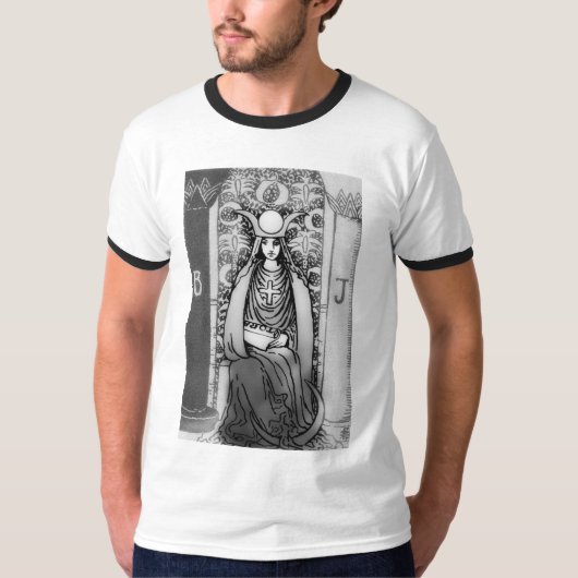 Hoge Priestess Tarot T-shirt (Voorkant)