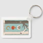 Hoge Priestess tarotkaart grote arcana Sleutelhanger (Voorkant)