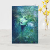 Hoge Priestess van Water Kaart (Gele Bloem)