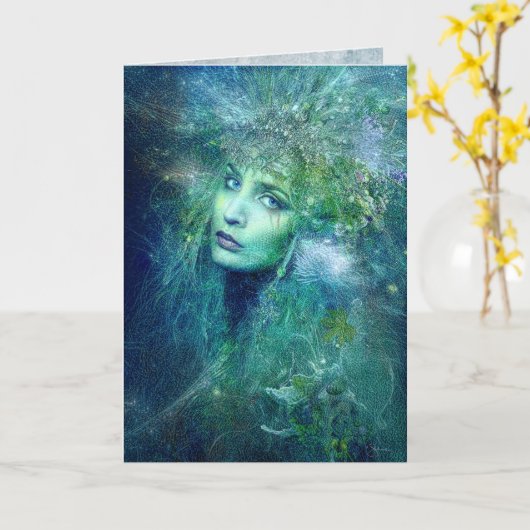 Hoge Priestess van Water Kaart (Gele Bloem)