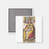 Hoge Priestess Vintage Tarot Magneet (Voorkant / Achterkant)