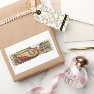 Hoge Priestess Vintage Tarot Rechthoekige Sticker