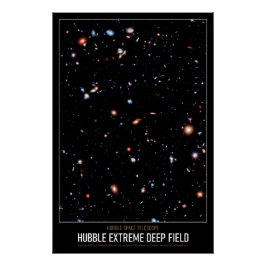 Hoge Res Astronomie Hubble Extreme Deep Field Perfect Poster