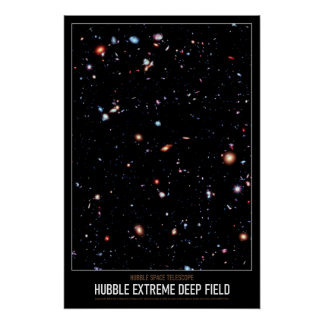 Hoge Res Astronomie Hubble Extreme Deep Field Perfect Poster
