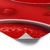 Hoge-resolutie 8K DSLR Shot van Diverse Red Foods. Poster (Hoek)