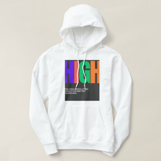 Hoge-resolutie Abstracte Kunst Hoodie (Design voorkant)