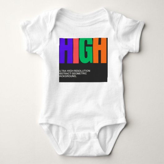 Hoge-resolutie Abstracte Kunst  Romper (Voorkant)
