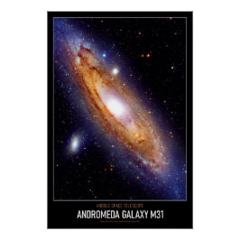 Hoge Resolutie Astronomie Andromeda Galaxy M31 Perfect Poster