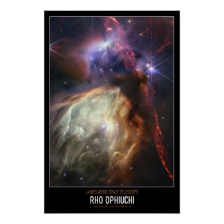 Hoge resolutie Astronomie Rho Ophiuchi Perfect Poster