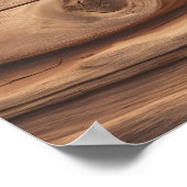 hoge-resolutie houten plank poster (Hoek)