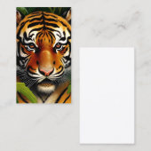 Hoge resolutie Schilderen van een Baby Tiger Tatto Contactkaartje (Voorkant / Achterkant)