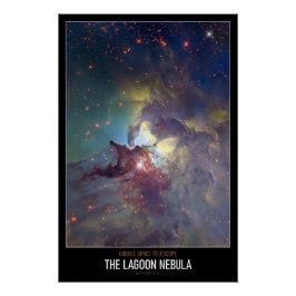 Hoge resolutie sterrenkunde De Lagune Nebula Perfect Poster