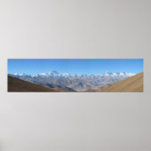 Hoge resolutie voor Mount Everest Panorama Poster (Voorkant)