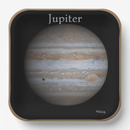 Hoge resolutie Wereldbol van Jupiter Papieren Bordje