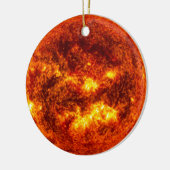 Hoge Resolutie Zon Zonnestelsel Kerstboom Keramisch Ornament (Links)