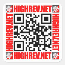 Hoge REV QR code Sticker