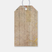 Hoge rode en blauwe wilde bloemen, scenario schrij cadeaulabel (Achterkant)